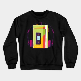 walkman retro pop art Crewneck Sweatshirt